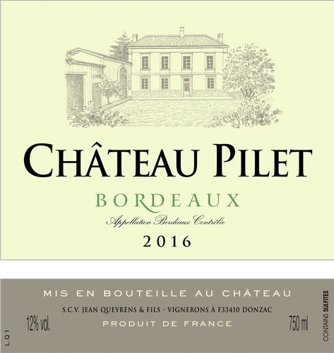 Château Pilet Blanc 2016